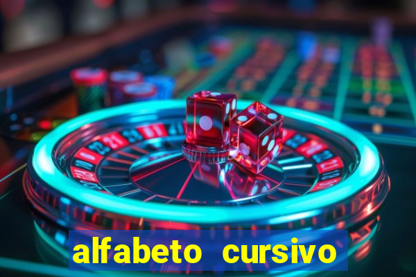 alfabeto cursivo para treinar caligrafia